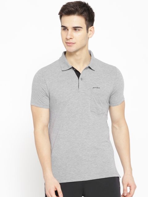 

Sweet Dreams Men Grey Melange Solid Lounge T-shirt MT-1802A9