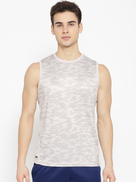 

Sweet Dreams Men Grey Printed Sleeveless Round Neck T-shirt