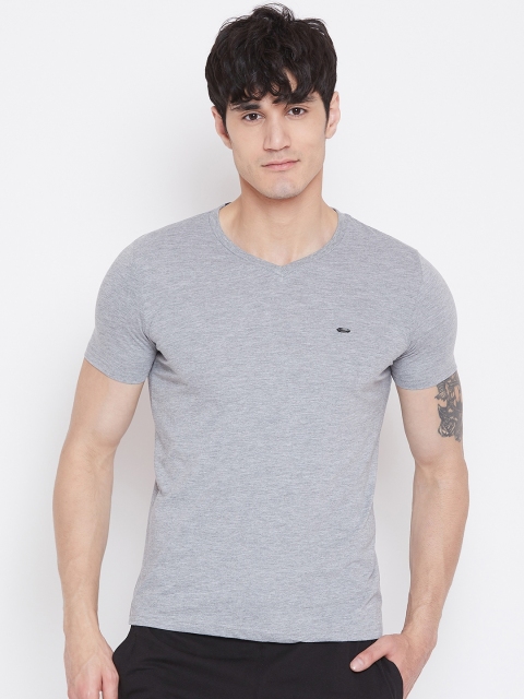 

Sweet Dreams Men Grey Melange Solid Lounge T-shirt MT-1746A9