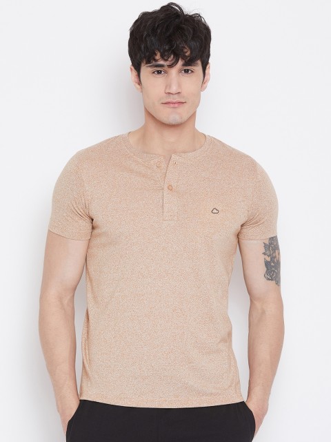

Sweet Dreams Men Beige Solid Lounge T-shirt