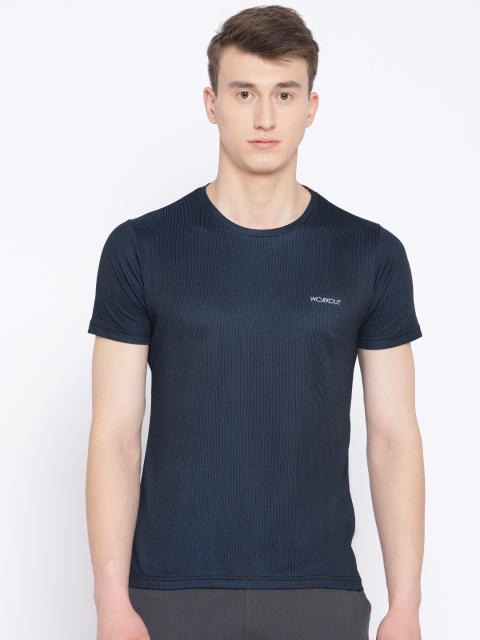 

Sweet Dreams Men Navy Blue Self Design Round Neck T-shirt