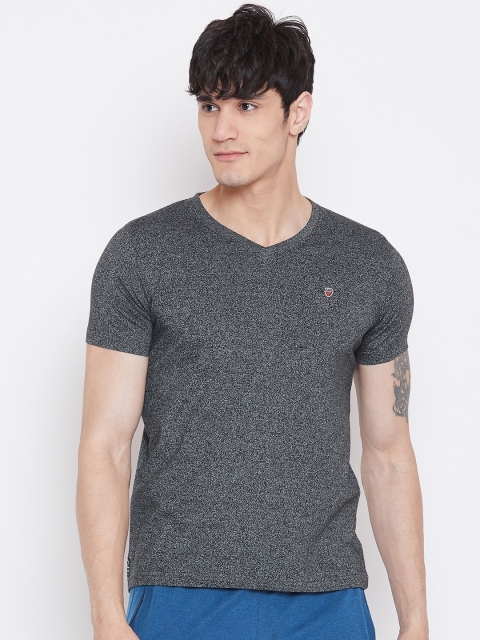 

Sweet Dreams Men Charcoal Grey Solid Round Neck Lounge T-Shirt MT-183718