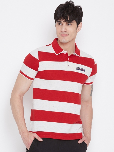 

Sweet Dreams Men Red & White Striped Lounge T-shirt MT-1815A9