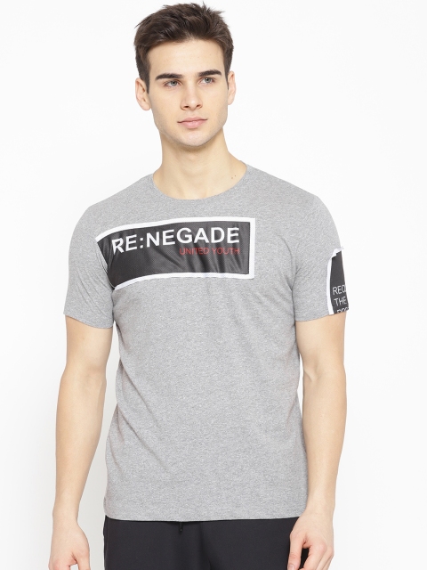 

Sweet Dreams Men Grey Melange Printed Lounge T-shirt MT-1773A9