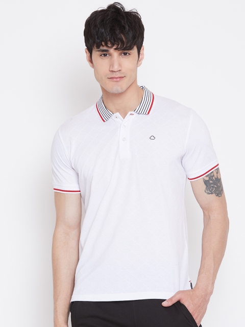 

Sweet Dreams Men White Solid Polo Collar Lounge T-Shirt MT-188118