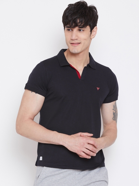 

Sweet Dreams Men Navy Blue Solid Lounge T-shirt