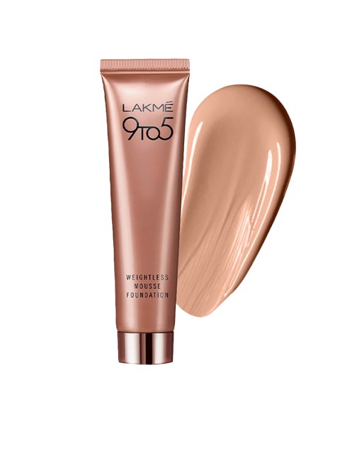 

Lakme 9 to 5 Weightless Mousse Foundation - Bronzed Glow 07 25g, Bronze