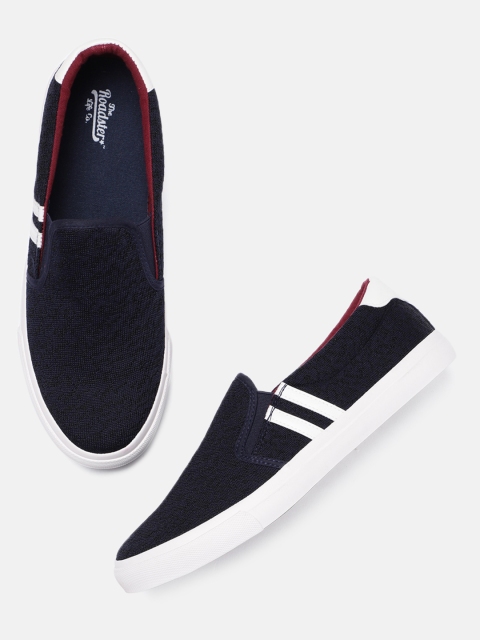 

Roadster Men Navy Blue Slip-On Sneakers