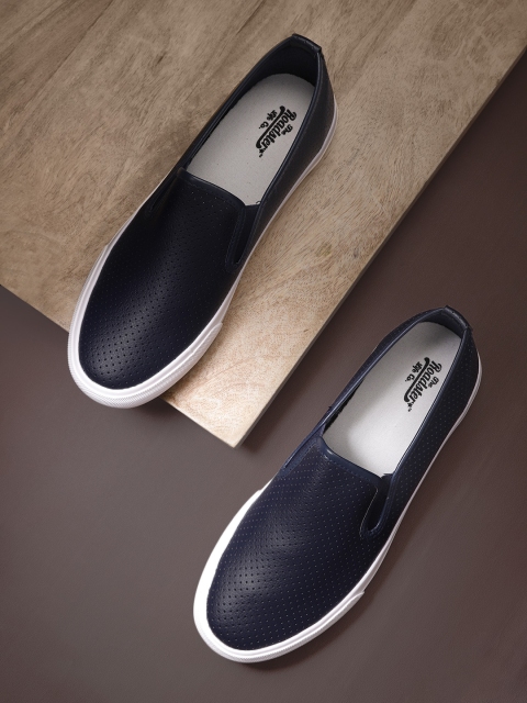 

Roadster Men Navy Blue Slip-On Sneakers