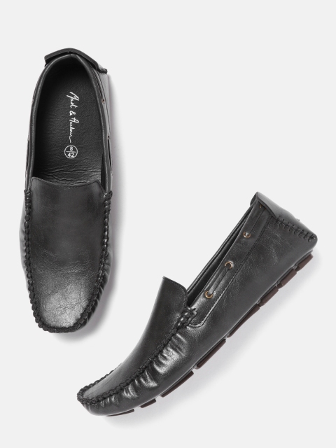

Mast & Harbour Men Charcoal Grey Driving Shoes