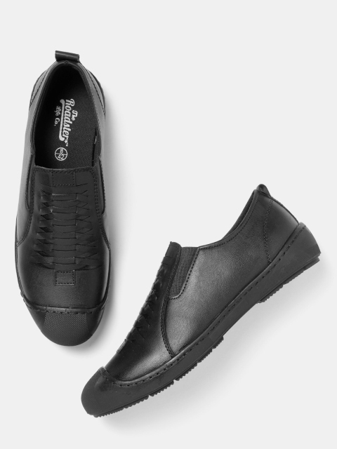 

Roadster Men Black Slip-On Sneakers