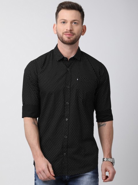 

NO NEXT Men Black Custom Tailored Fit Printed Casual Shirt