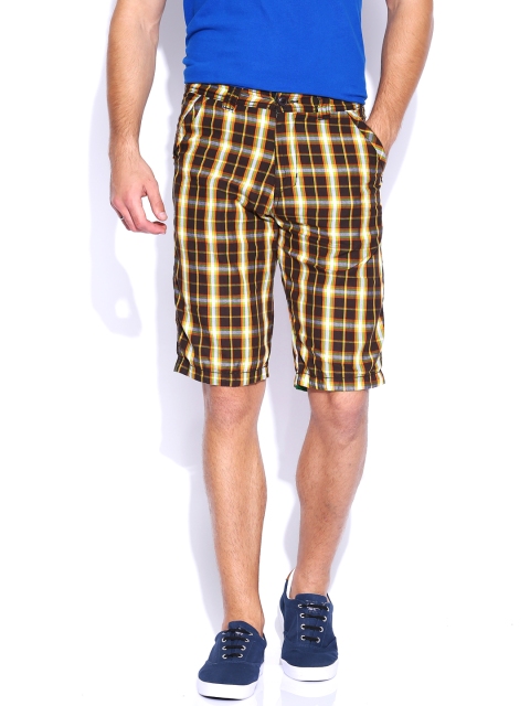 

Sports52 Wear Brown Checked Shorts