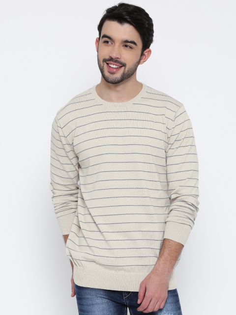 

Kook N Keech Beige Striped Sweater