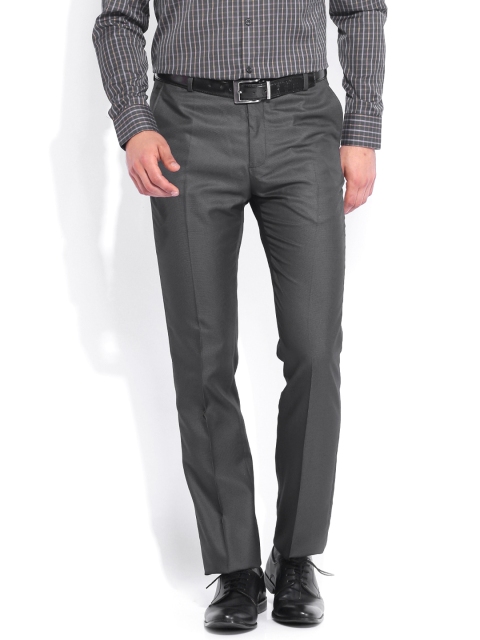 

Arrow Grey Tapered Fit Formal Trousers