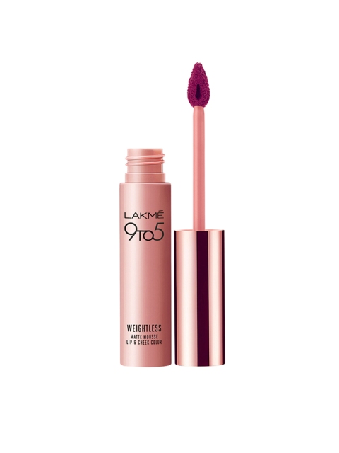 

Lakme 9 to 5 Weightless Mousse Lip & Cheek Color - Magenta Kiss