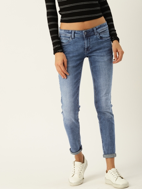 

Allen Solly Woman Blue Slim Fit Mid-Rise Clean Look Stretchable Jeans