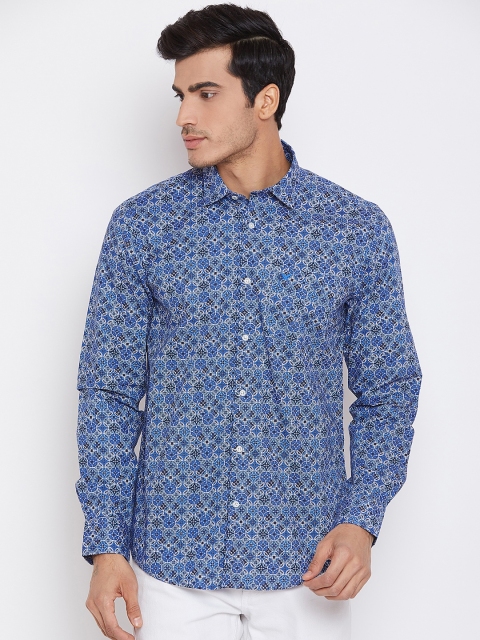 

Blackberrys Men Blue Slim Fit Printed Casual Shirt