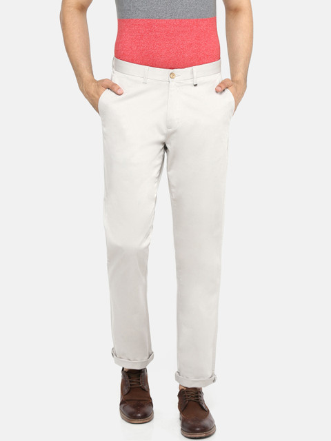 

Blackberrys Men Beige Regular Fit Solid Regular Trousers
