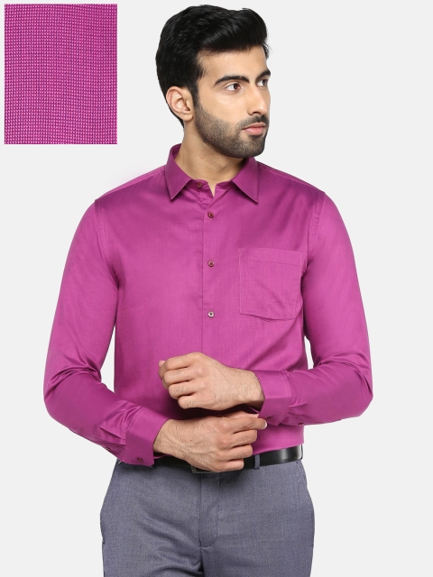 

Blackberrys Men Purple Slim Fit Solid Formal Shirt