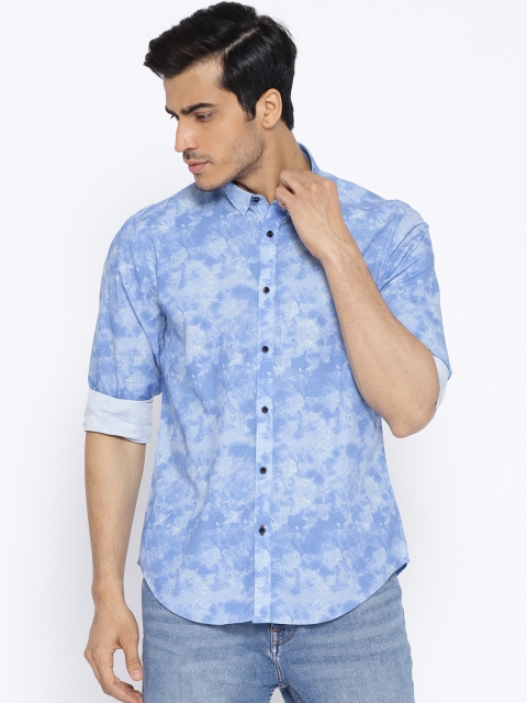 

Blackberrys Men Blue Slim Fit Printed Casual Shirt