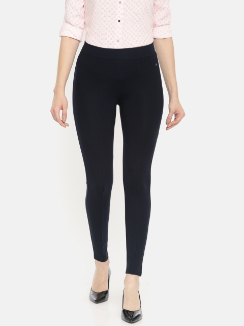 

Allen Solly Woman Women Navy Blue Treggings