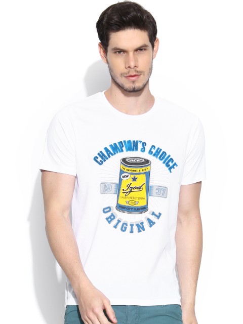 

IZOD White Printed T-shirt