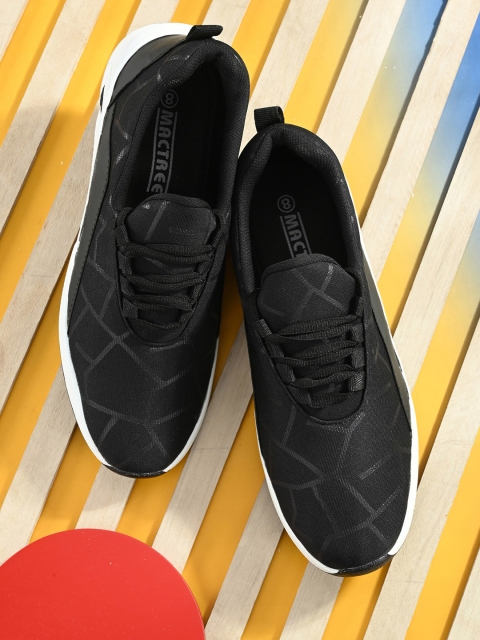 

Mactree Men Black Sneakers