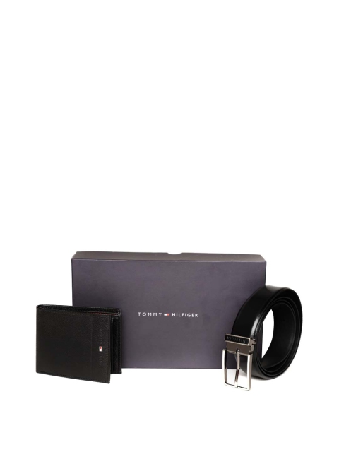 

Tommy Hilfiger Men Leather Accessory Gift Set, Black