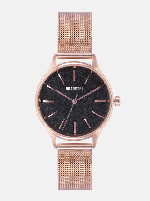 

The Roadster Lifestyle Co Women Black Shimmer Analogue Watch MFB-PN-MF0044L.05
