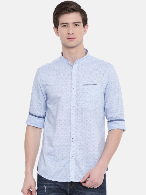 

Lee Cooper Men Blue Regular Fit Printed Casual Shirt