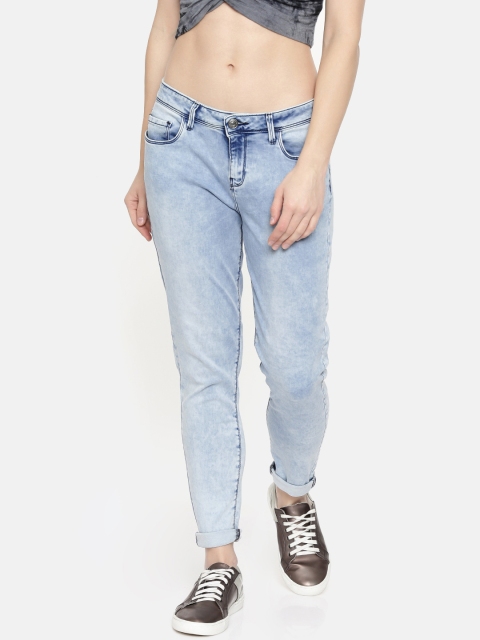 

Jealous 21 Women Blue Bootilicious Ankle Slim Fit Mid-Rise Clean Look Stretchable Jeans