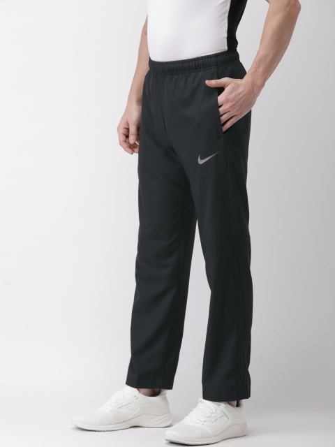 

Nike Men Black Solid Dry-Fit AS TEAM WOVEN Track Pants