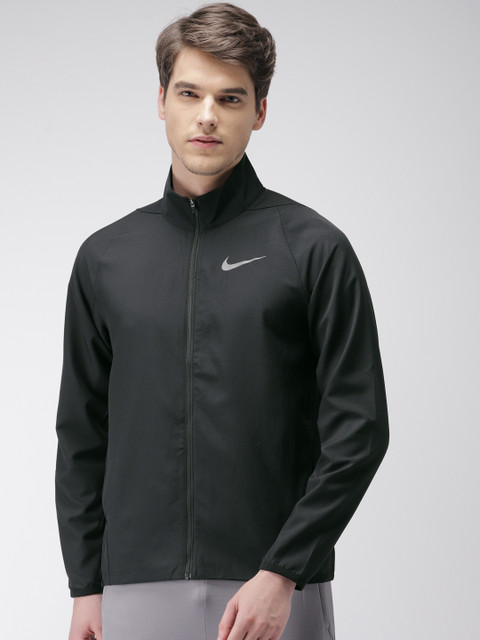 

Nike Men Black Solid AS DRY-FIT TEAM WOVEN Sporty Jacket