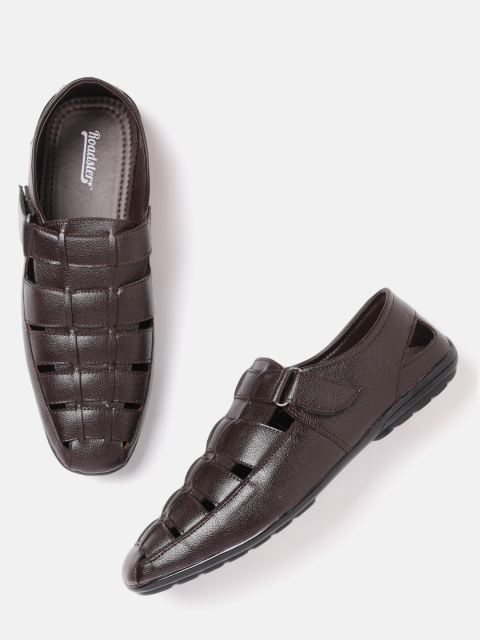 

Roadster Men Coffee Brown Solid Shoe-Style Sandals