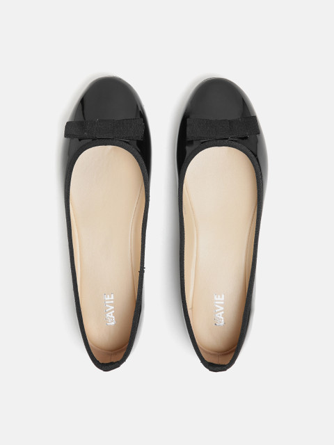 

Lavie Women Black Solid Ballerinas