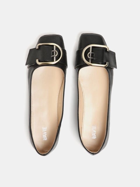

Lavie Women Black Solid Ballerinas