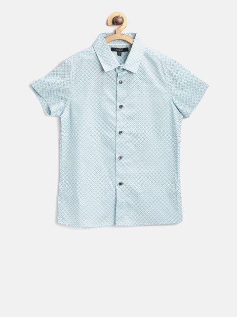 

Marks & Spencer Boys Blue & White Regular Fit Printed Casual Shirt