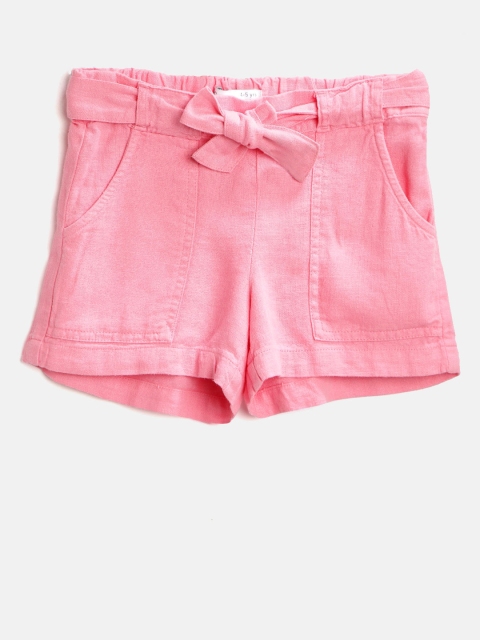 

Marks & Spencer Girls Pink Solid Regular Fit Shorts