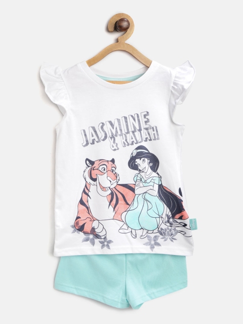 

Marks & Spencer Girls White & Blue Printed Night Suit T864121C
