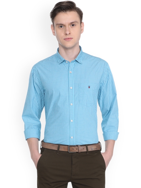 

Louis Philippe Sport Men Blue Slim Fit Striped Casual Shirt