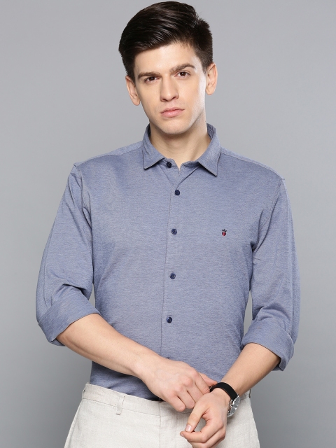 

Louis Philippe Sport Men Blue Super Slim Fit Solid Casual Shirt