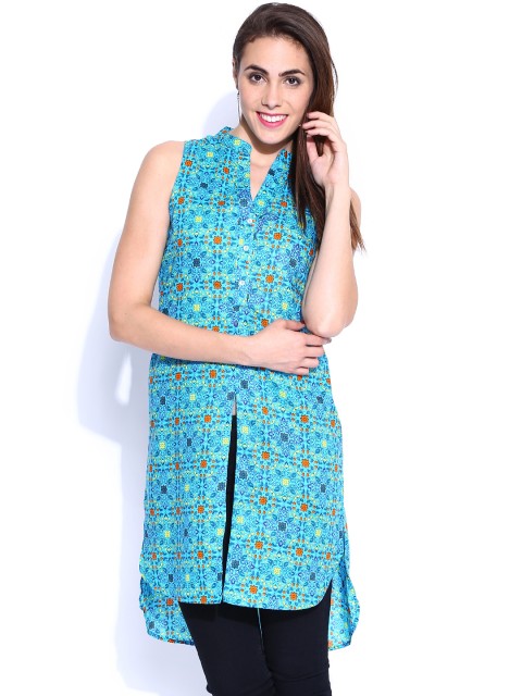 

Vishudh Blue Printed Kurta