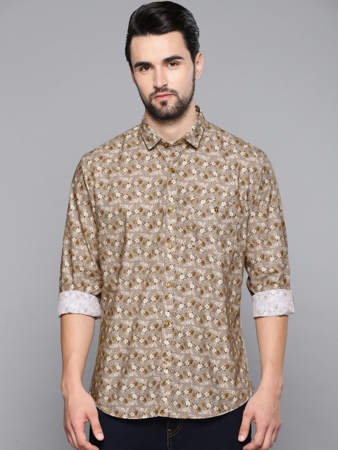 

Louis Philippe Sport Men Brown Slim Fit Printed Casual Shirt