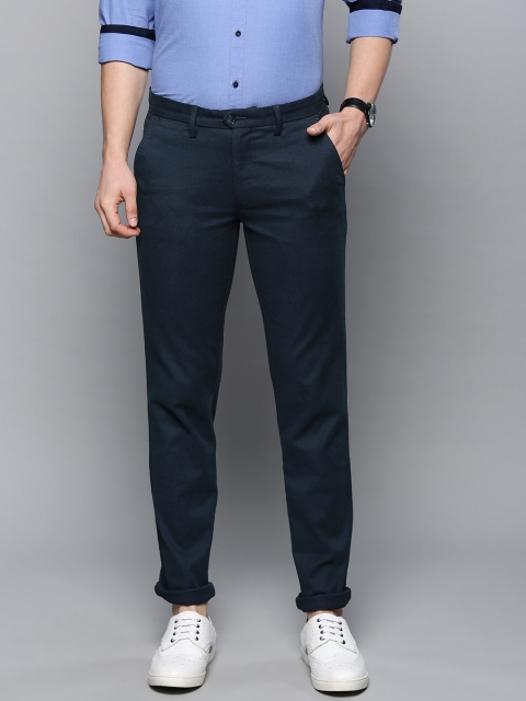 

Louis Philippe Sport Men Navy Blue Slim Fit Solid Chinos