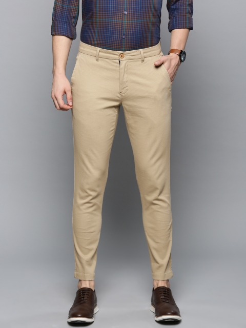 

Louis Philippe Sport Men Khaki Tapered Fit Solid Chinos
