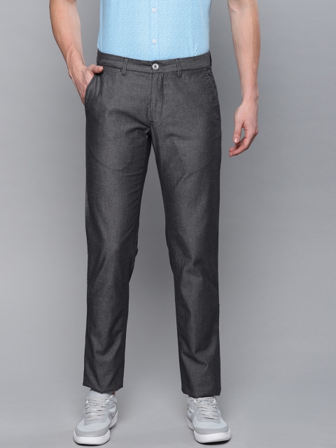 

Louis Philippe Sport Men Charcoal Slim Fit Solid Regular Trousers