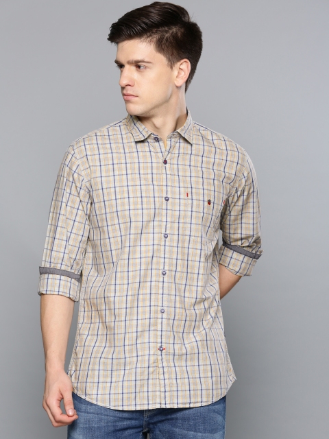 

Louis Philippe Sport Men Grey Slim Fit Checked Casual Shirt