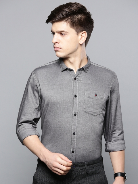 

Louis Philippe Sport Men Grey Slim Fit Solid Casual Shirt