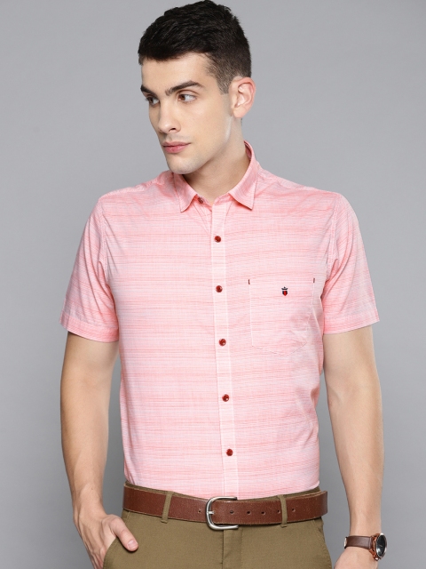 

Louis Philippe Sport Men Pink Slim Fit Striped Casual Shirt